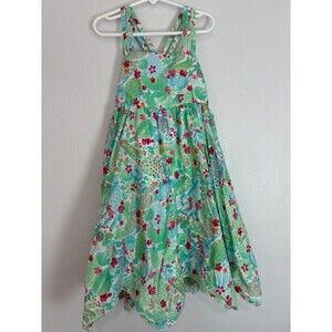 Tommy Bahama Toddler Cactus Floral Smocked Handkerchief Beach Dress Girl's